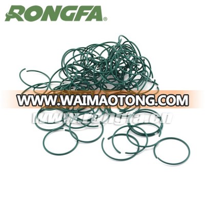 Green Plastic Round Wire Clips for Gardening